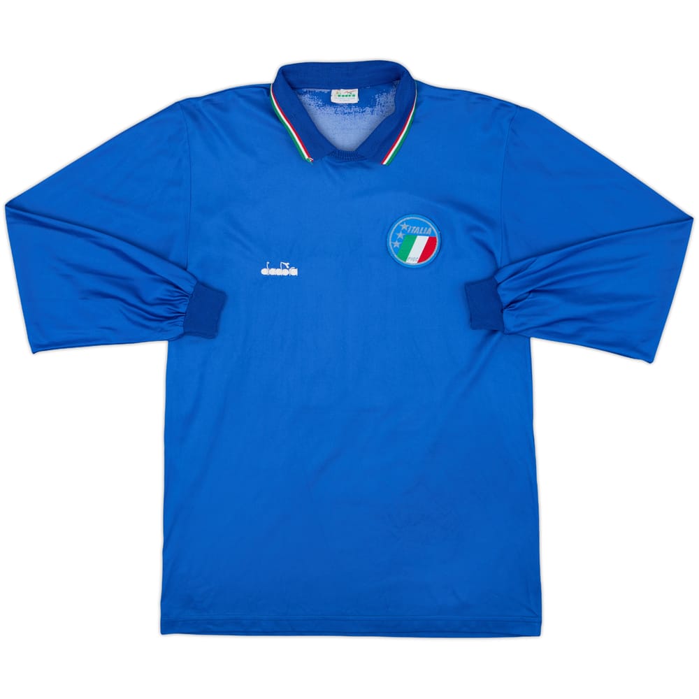 1986-91 Italy Home L/S Shirt #10 - 6/10 - (L)