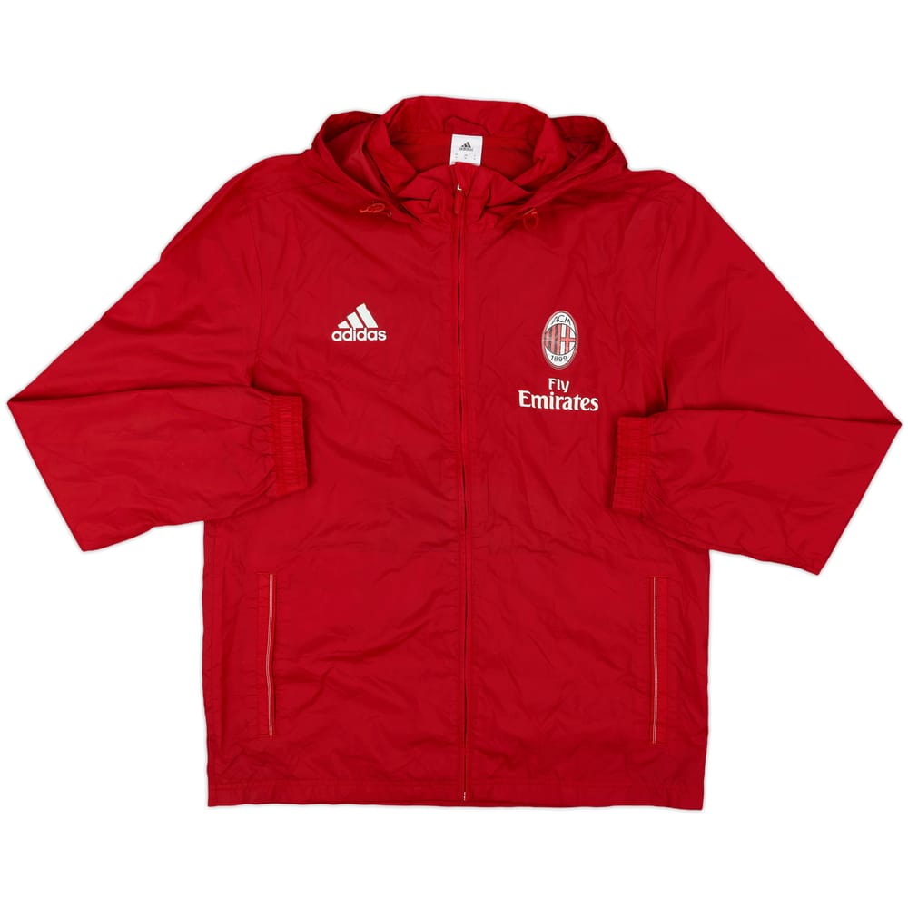 2015-16 AC Milan adidas Hooded Rain Jacket - 6/10 - (M)