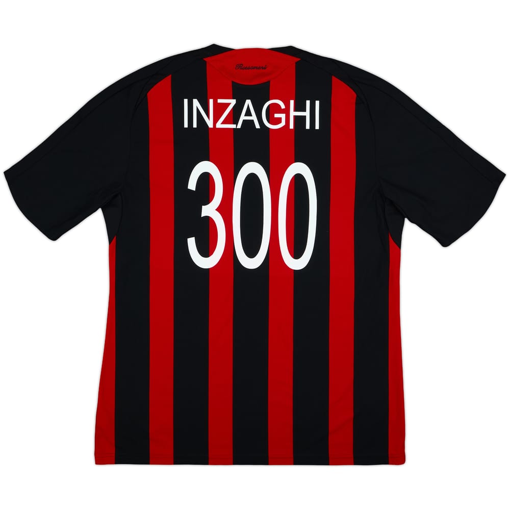 2008-09 AC Milan Home Shirt Inzaghi #300 - 8/10 - (XL)