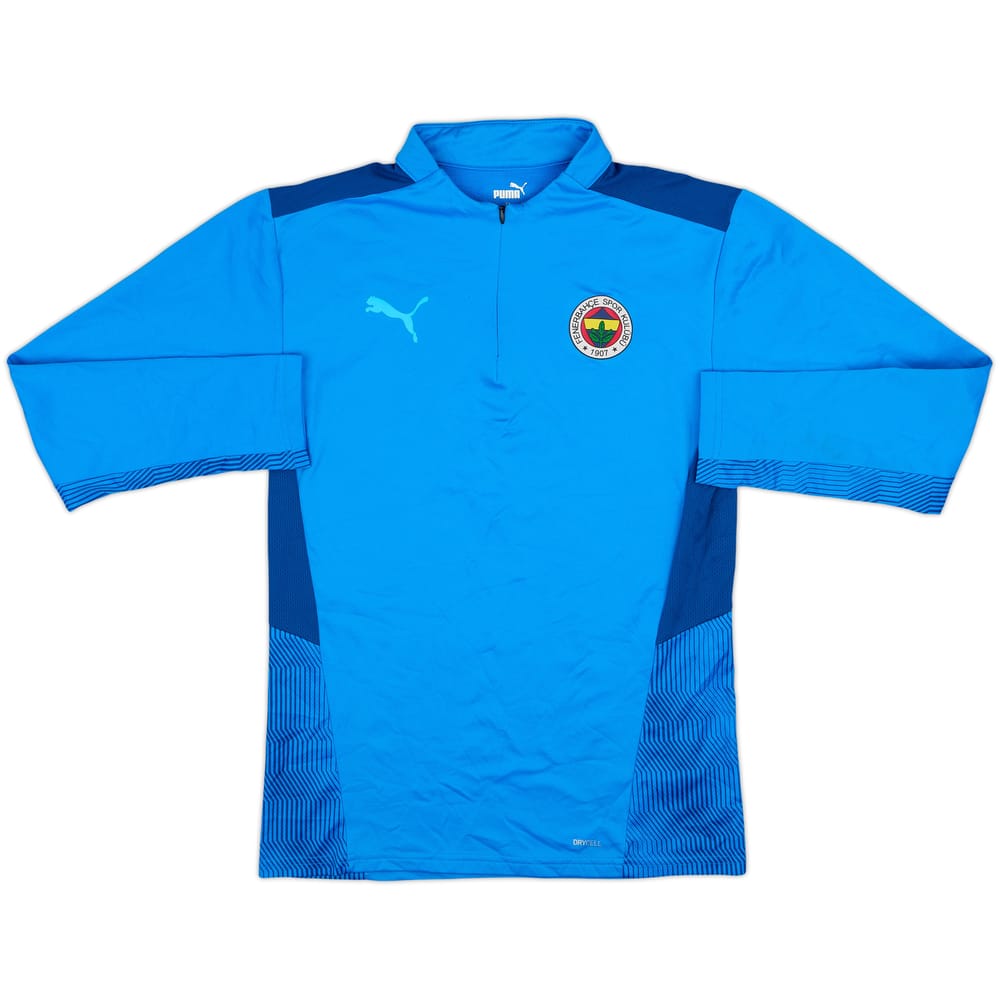2021-22 Fenerbahce Puma 1/4 Zip Training Top - 8/10 - (S)