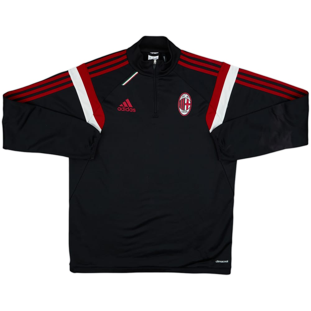 2014-15 AC Milan adidas 1/4 Zip Training Top - 8/10 - (M)