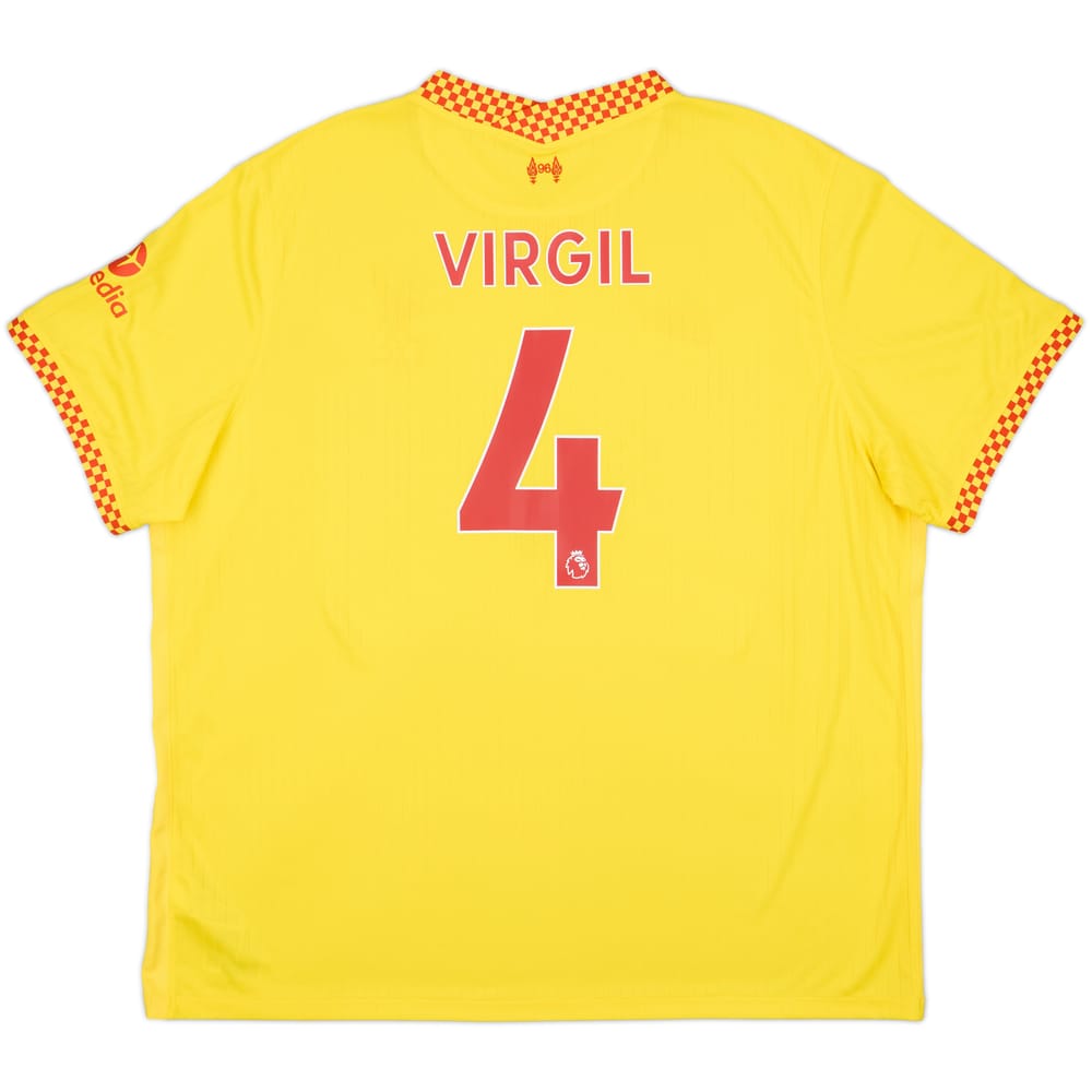2021-22 Liverpool Third Shirt Virgil #4 - 10/10 - (3XL)