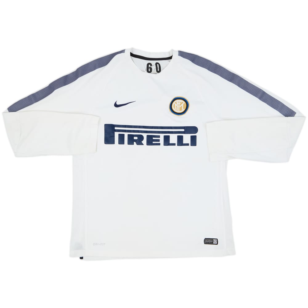 2014-15 Inter Milan Nike Player Issue Training L/S Shirt #60 - 7/10 - (L)