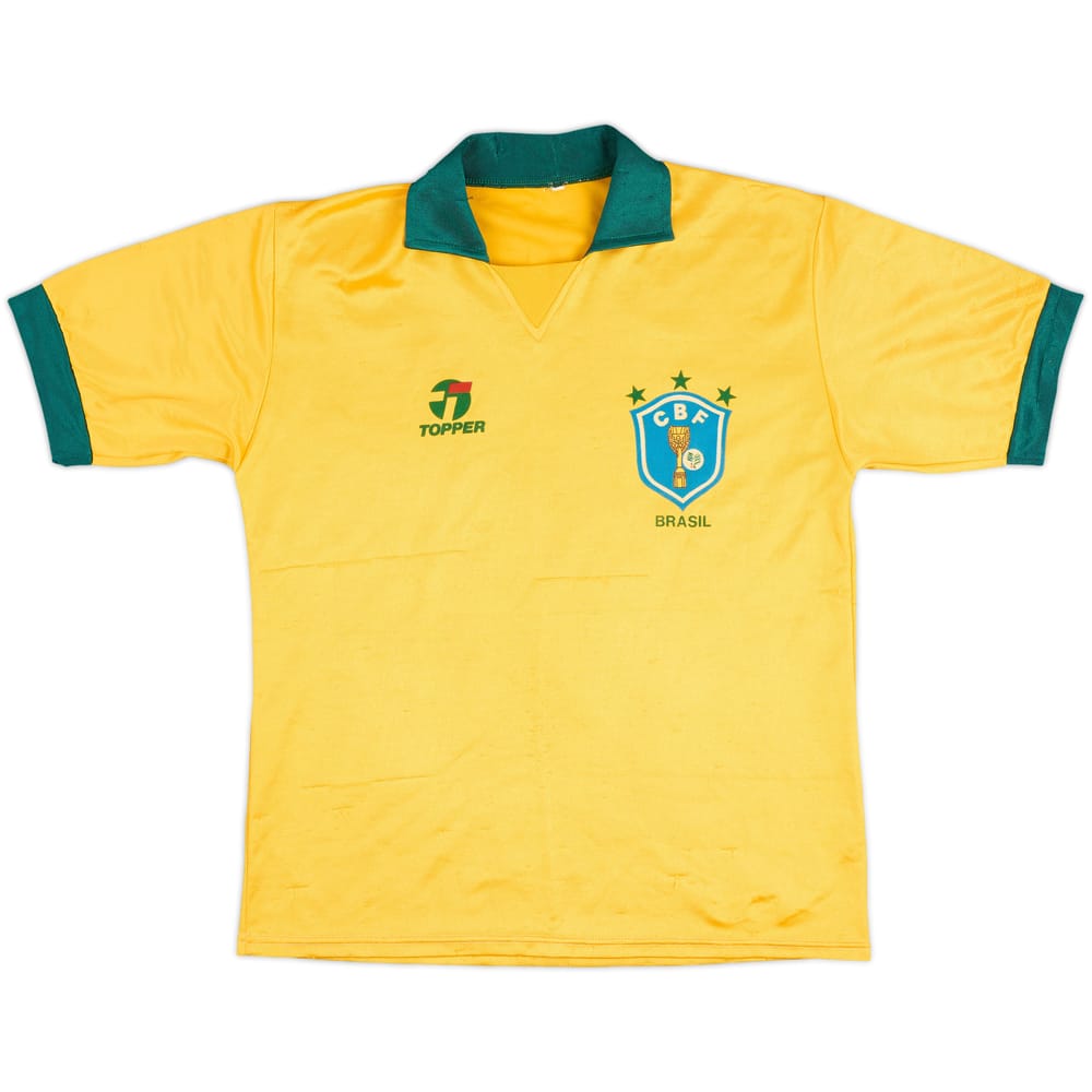 1985-88 Brazil Home Shirt - 6/10 - (M)