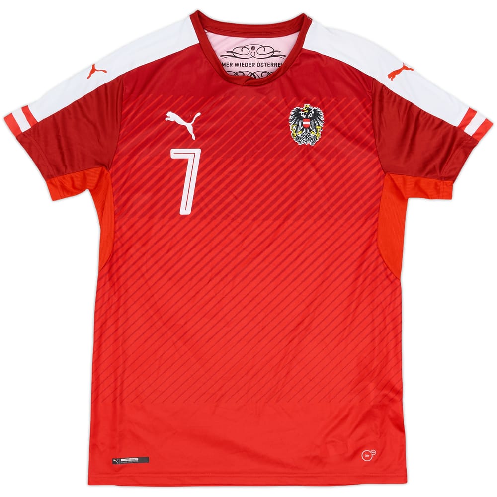2016-17 Austria Home Shirt Arnautovic #7 - 7/10 - (M)