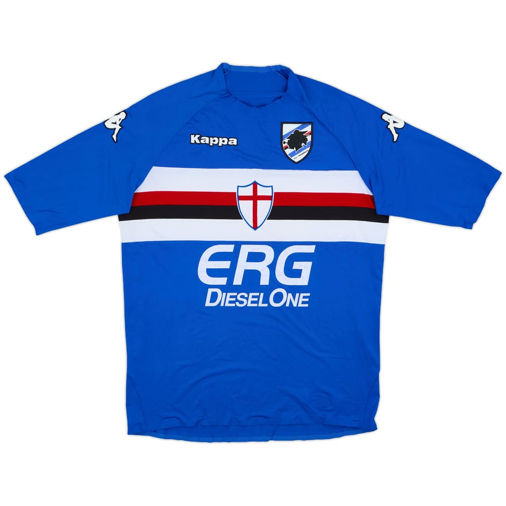 2006-07 Sampdoria Player Issue Home Shirt - 5/10 - (L)
