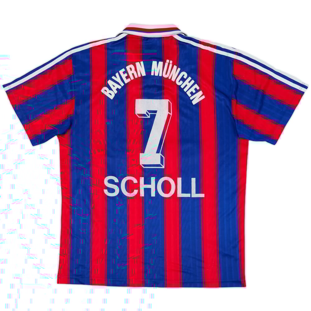 1995-97 Bayern Munich Home Shirt Scholl #7 - 6/10 - (L)