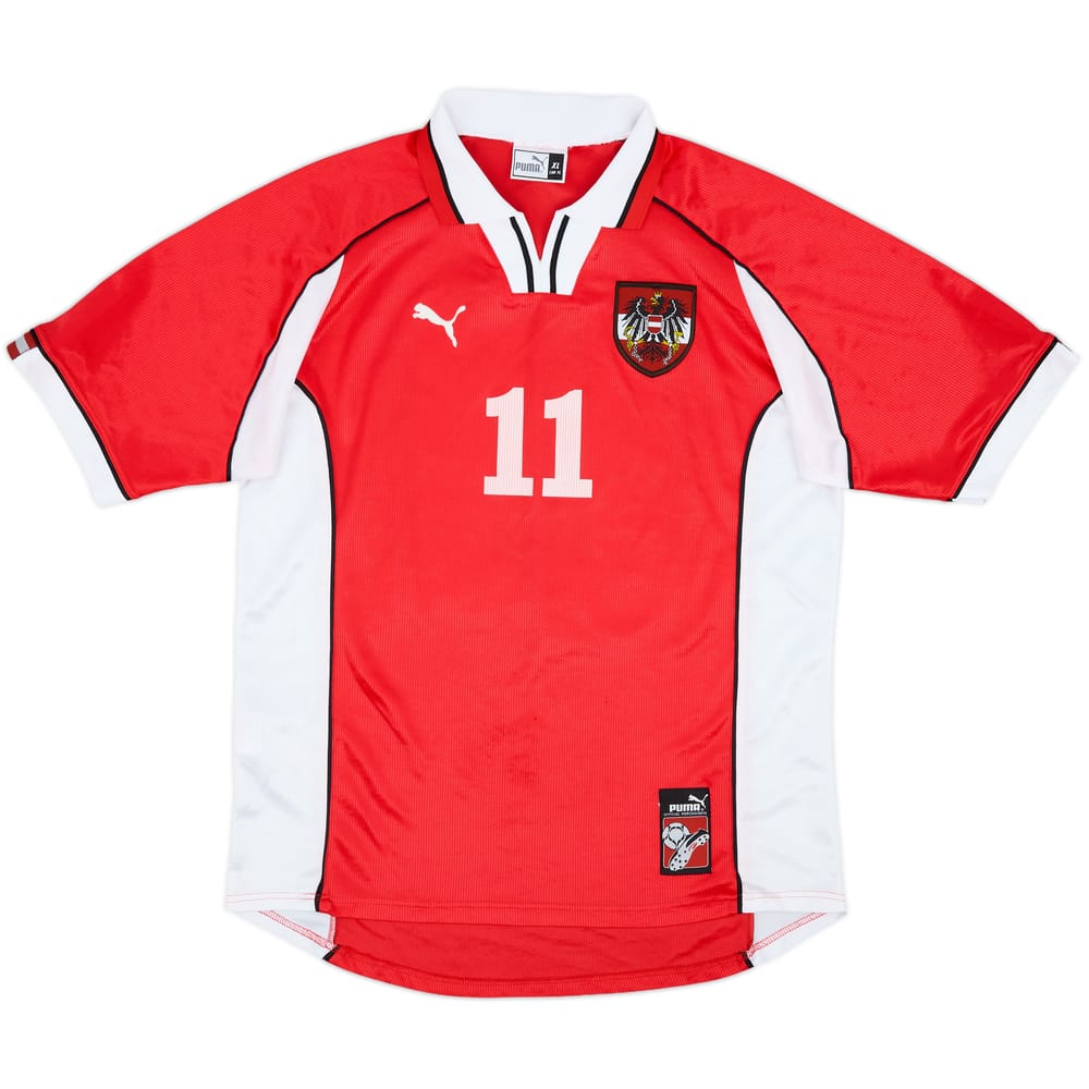 1998 Austria Away Shirt #11 - 6/10 - (XL)