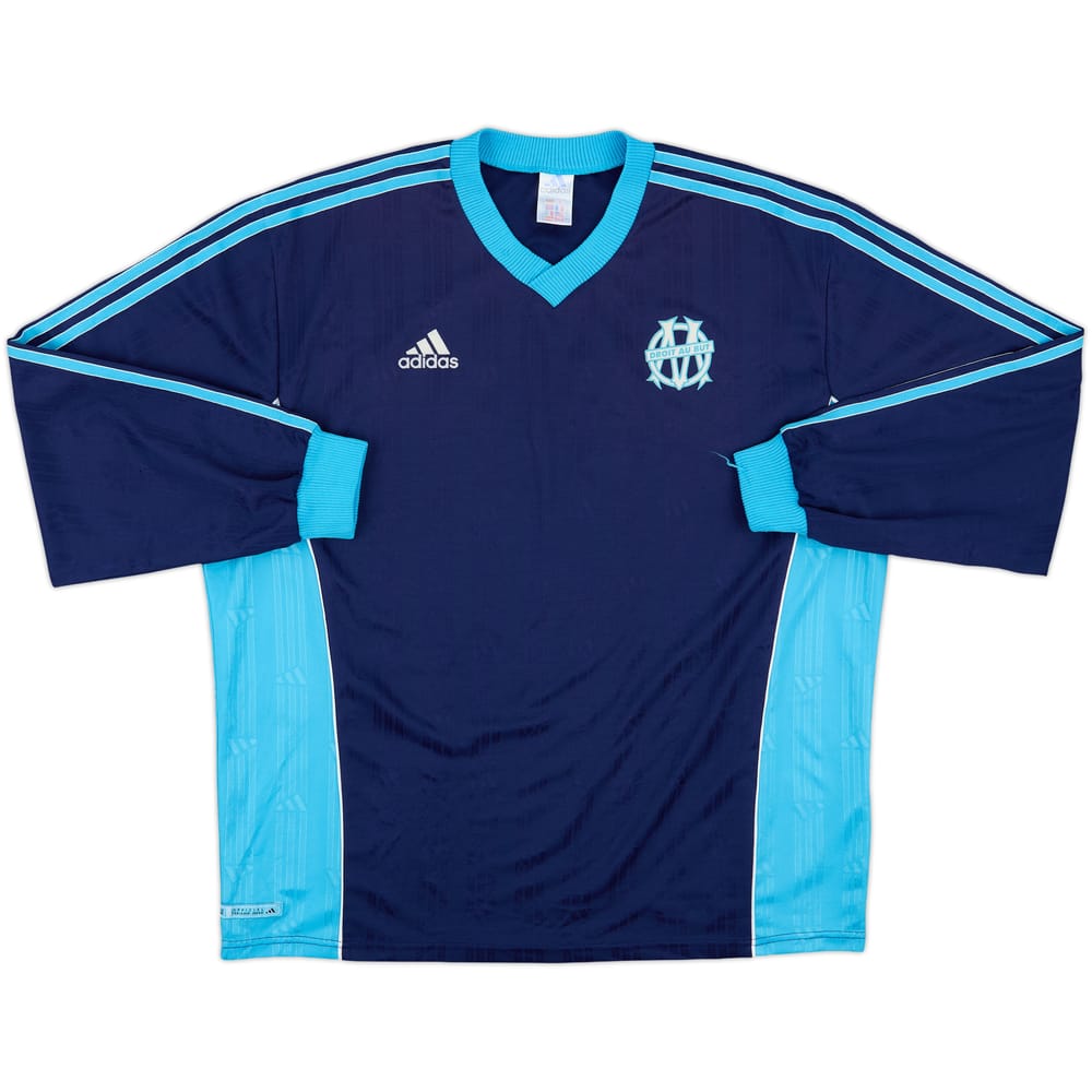1999-00 Olympique Marseille adidas Training L/S Shirt - 8/10 - (XL)