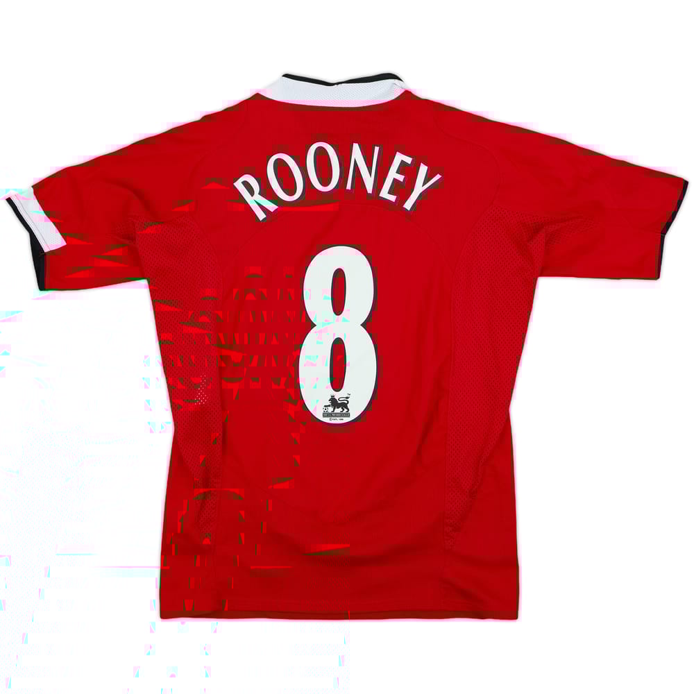 2004-06 Manchester United Home Shirt Rooney #8 - 7/10 - (S)