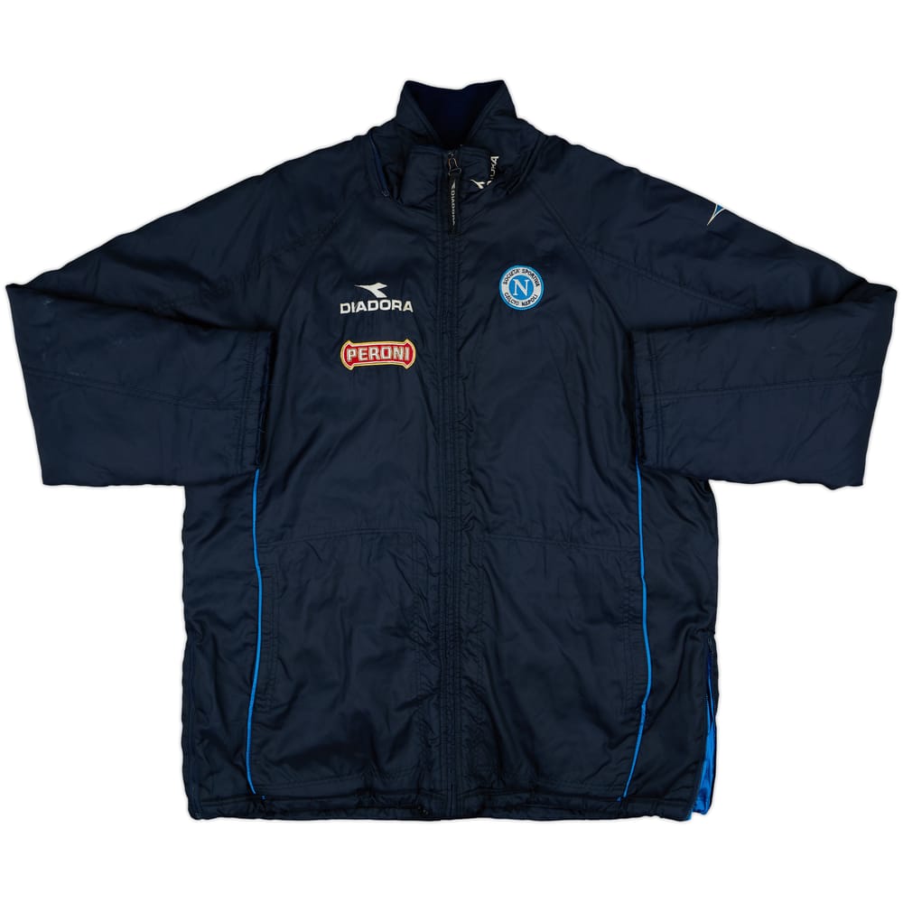 2000-01 Napoli Diadora Padded Bench Coat - 7/10 - (XL)