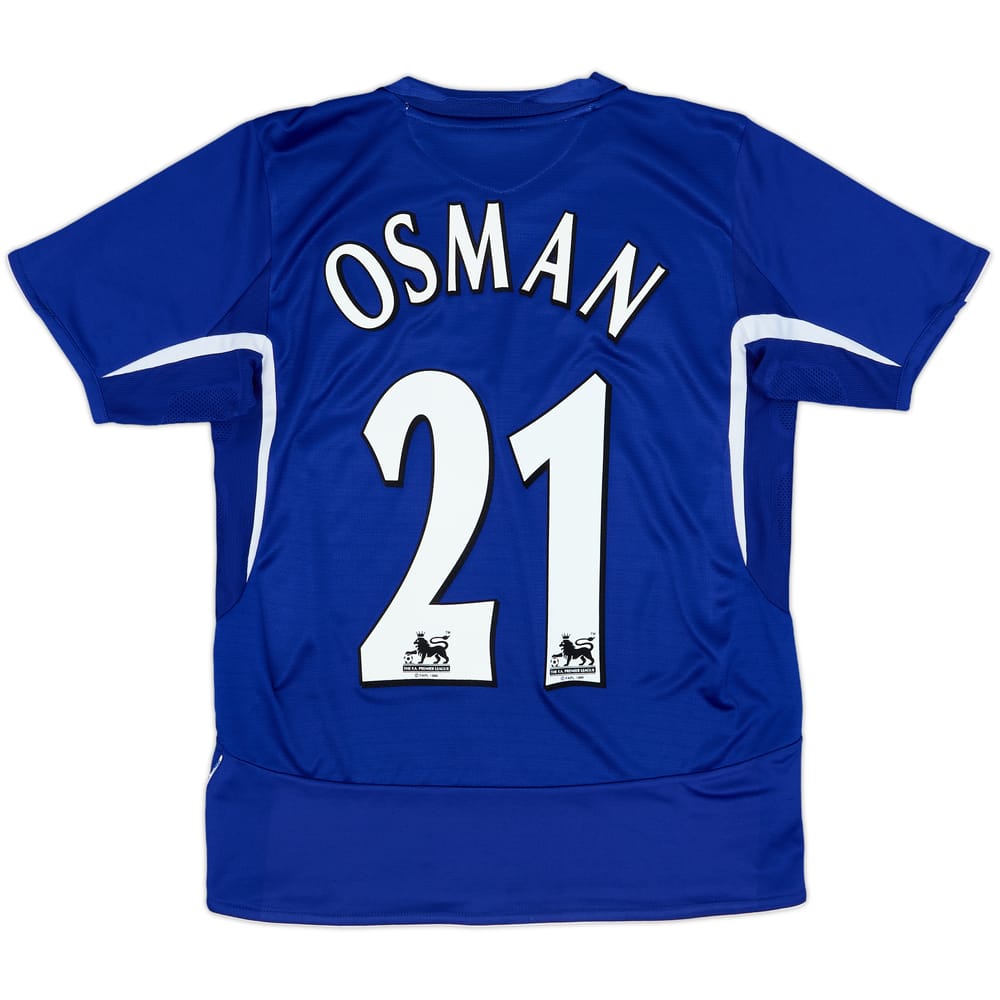 2005-06 Everton Home Shirt Osman #21 - 8/10 - (XL.Boys)