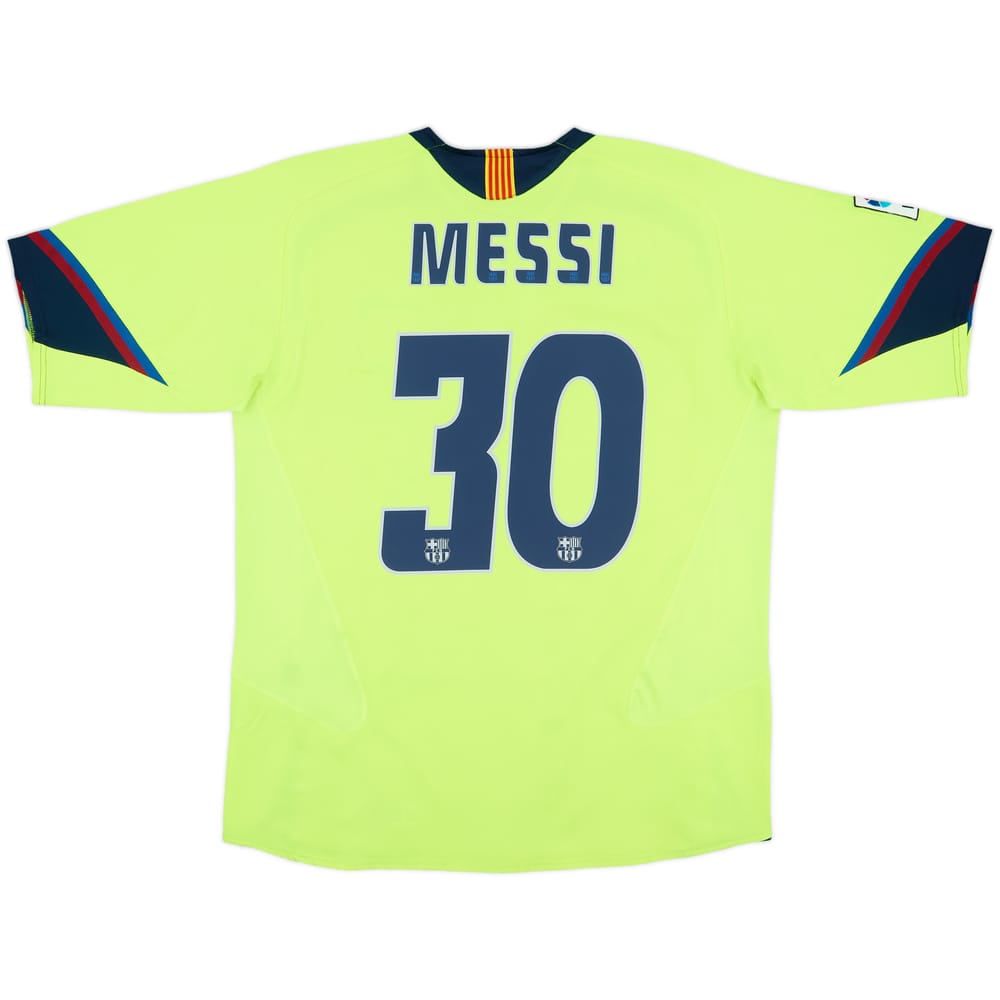 2005-06 Barcelona Away Shirt Messi #30 - 8/10 - (L)