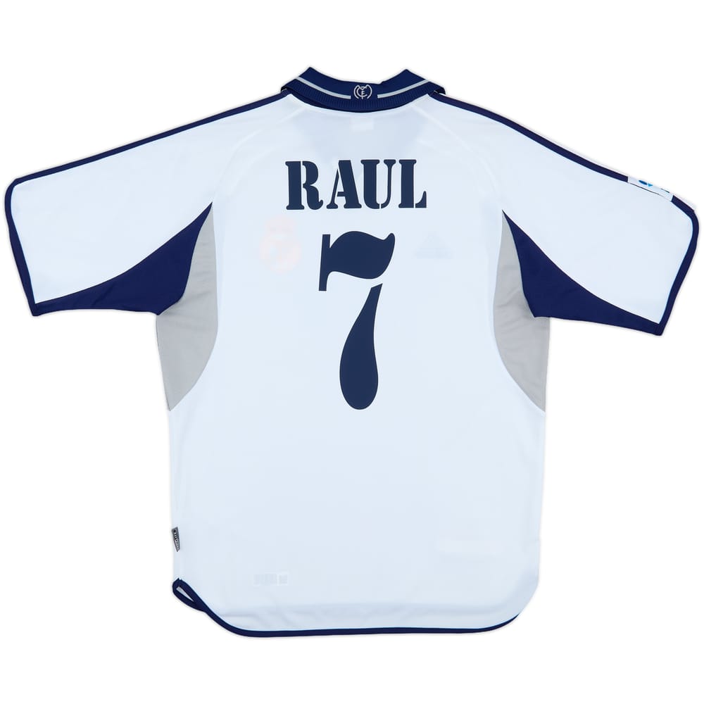 2000-01 Real Madrid Home Shirt Raul #7 - 7/10 - (M)