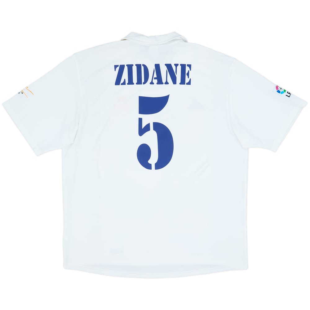 2002-03 Real Madrid Centenary Home Shirt Zidane #5 - 8/10 - (XL)