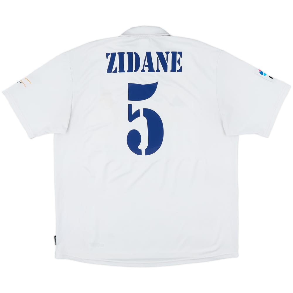 2001 Real Madrid Home Shirt Zidane #5 - 7/10 - (XL)