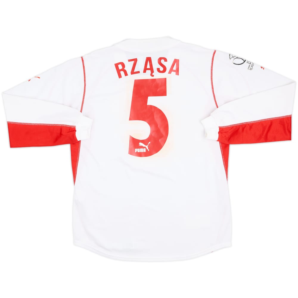 2002-04 Poland Home L/S Shirt Rzasa #5 - 5/10 - (L)