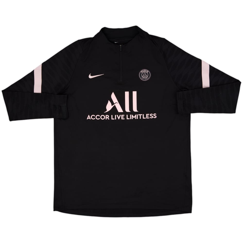2021-22 Paris Saint-Germain Nike 1/4 Zip Drill Top - 6/10 - (XL)