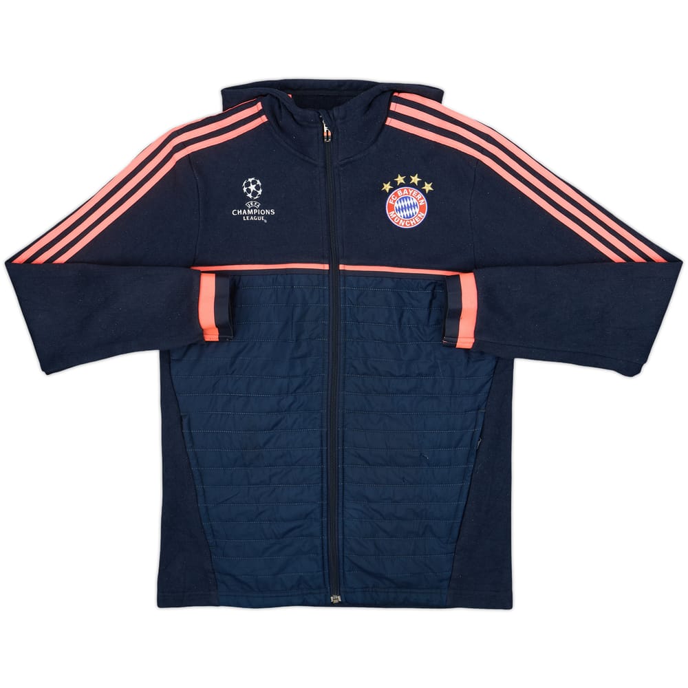 2015-16 Bayern Munich CL adidas Hooded Track Jacket - 8/10 - (M)