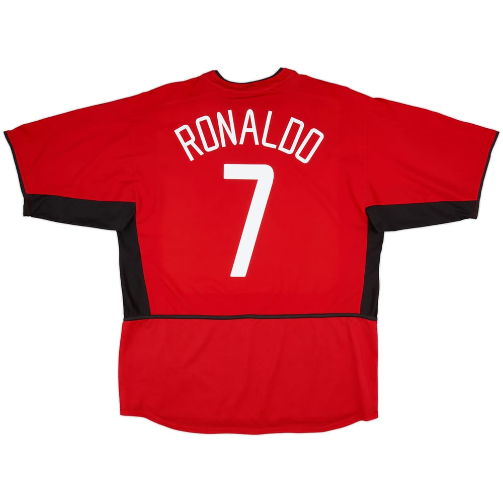 2002-04 Manchester United Home Shirt Ronaldo #7 - 7/10 - (XL)