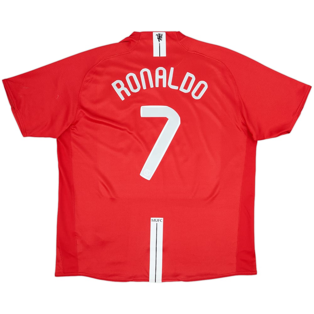 2007-09 Manchester United Home Shirt Ronaldo #7 - 8/10 - (XXL)