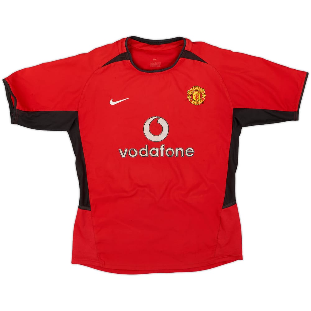 2002-04 Manchester United Home Shirt - 7/10 - (M.Boys)