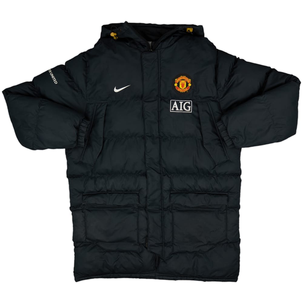 2008-09 Manchester United Nike Padded Bench Coat - 8/10 - (XL)