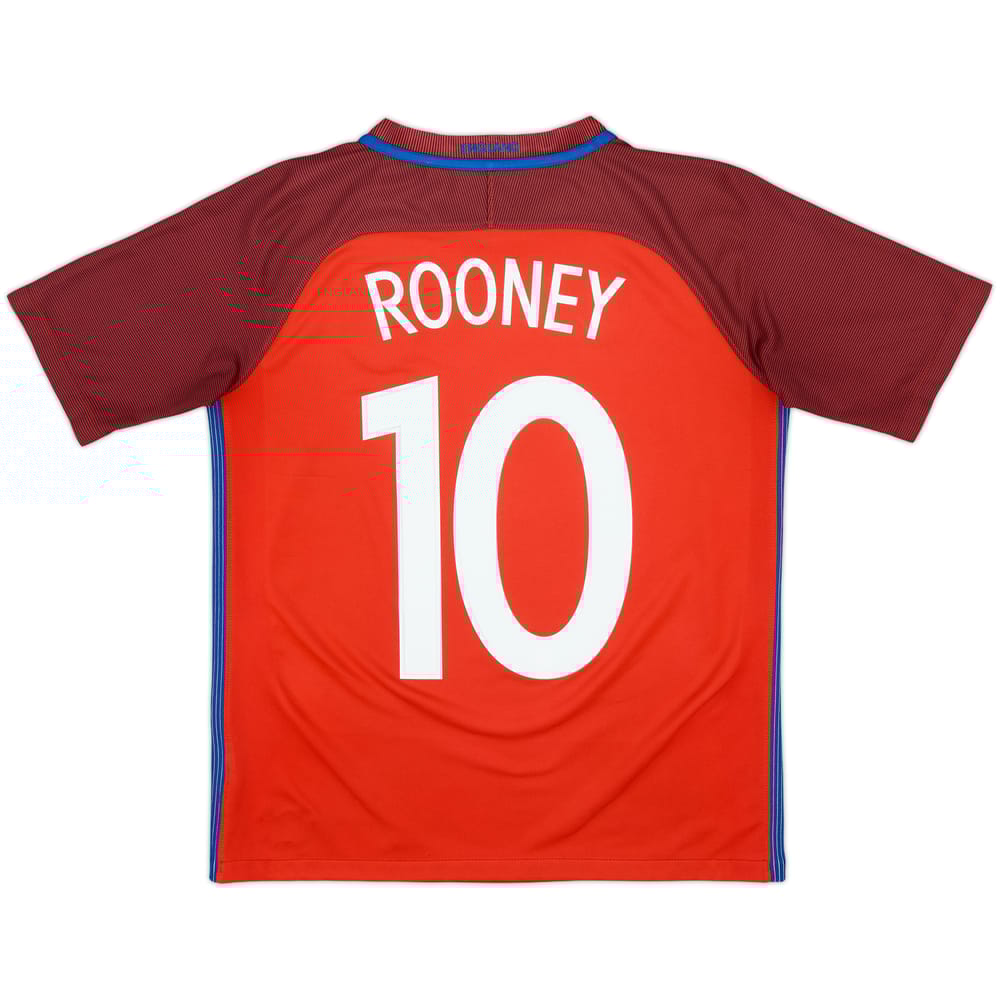 2016-17 England Away Shirt Rooney #10 - 8/10 - (XL.Boys)
