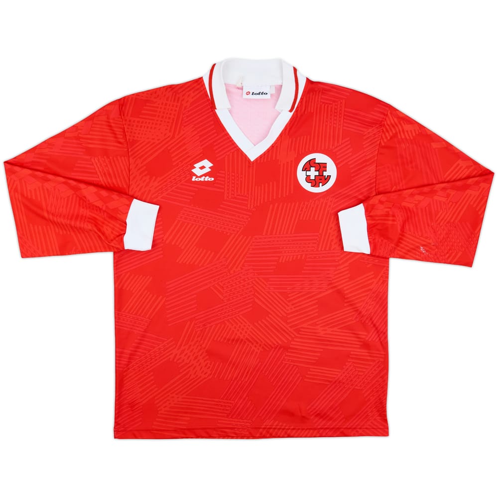 1992-93 Switzerland Home L/S Shirt - 9/10 - (L)