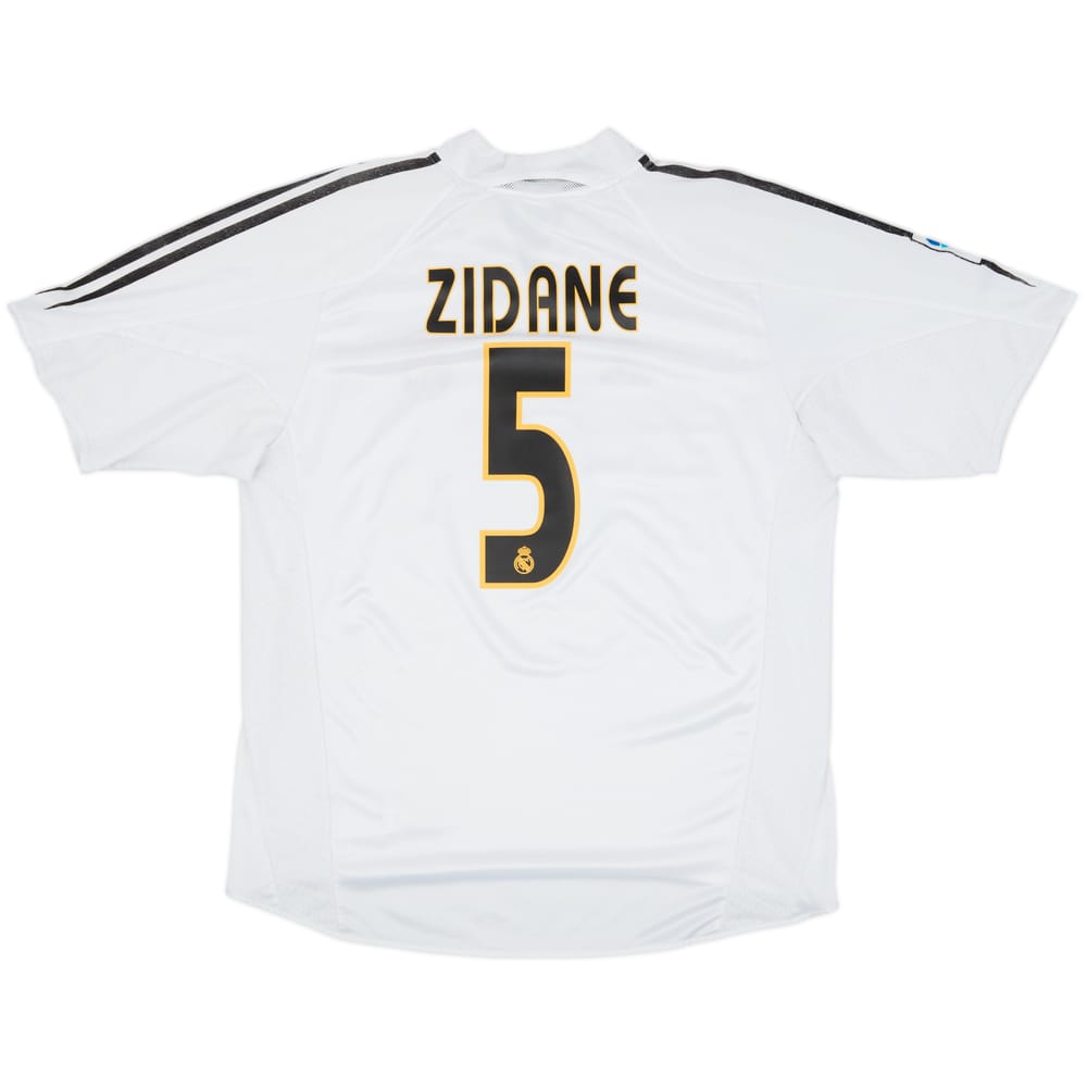 2004-05 Real Madrid Home Shirt Zidane #5 - 6/10 - (L)