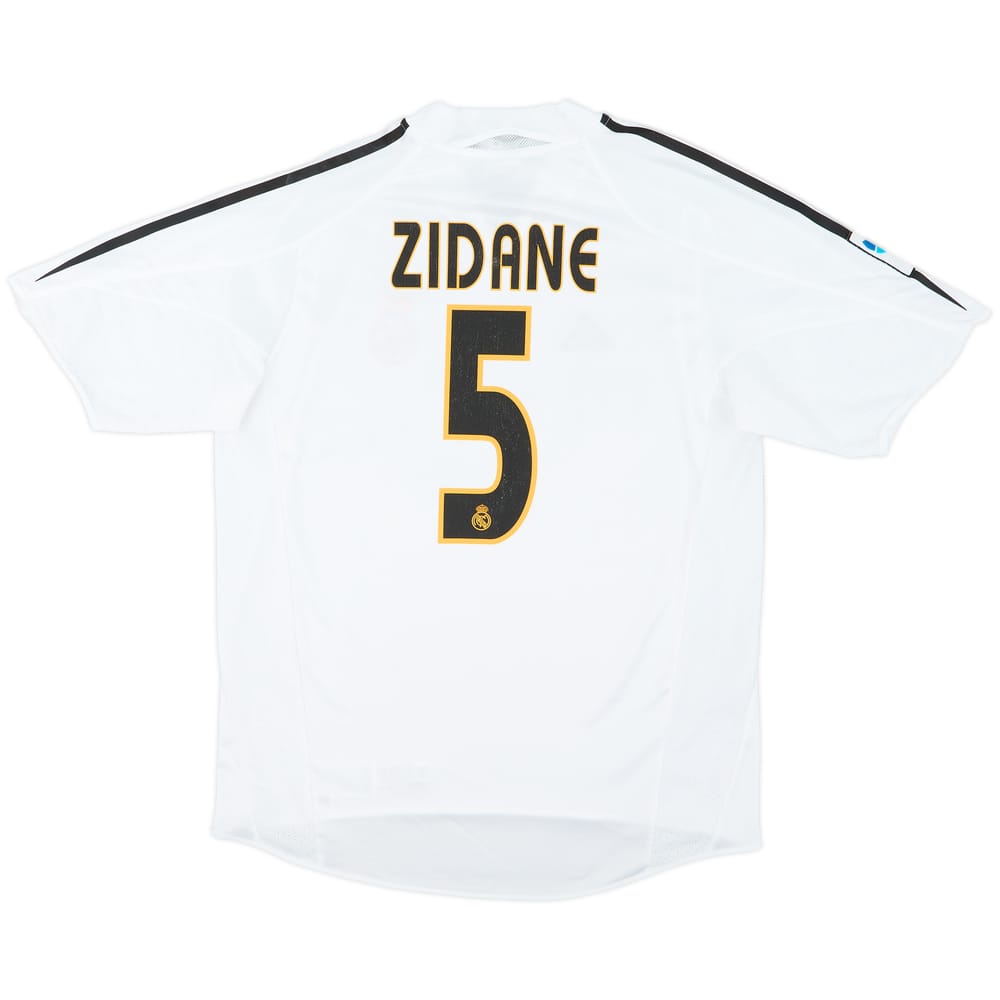 2004-05 Real Madrid Home Shirt Zidane #5 - 7/10 - (M)