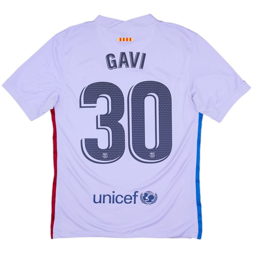 2021-22 Barcelona Away Shirt Gavi #30 - 6/10 - (S)