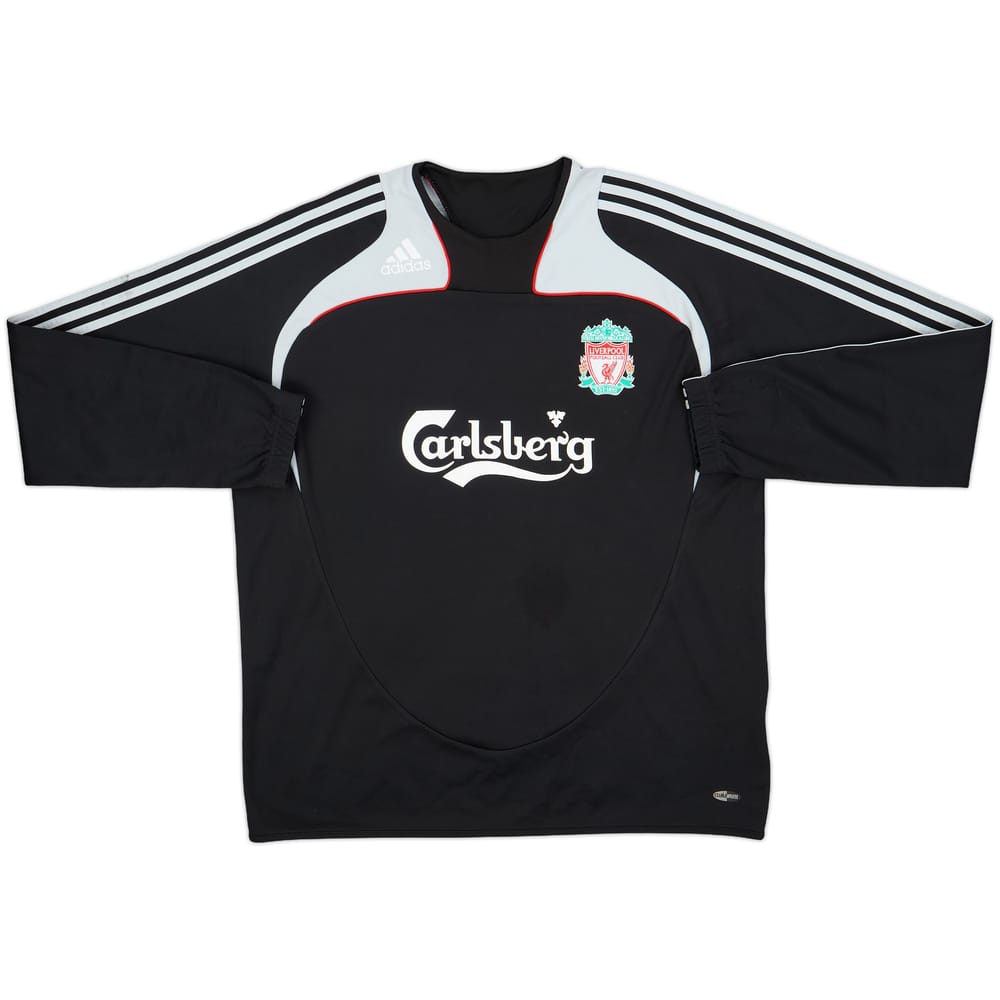 2008-09 Liverpool adidas Sweat Top - 9/10 - (XL)