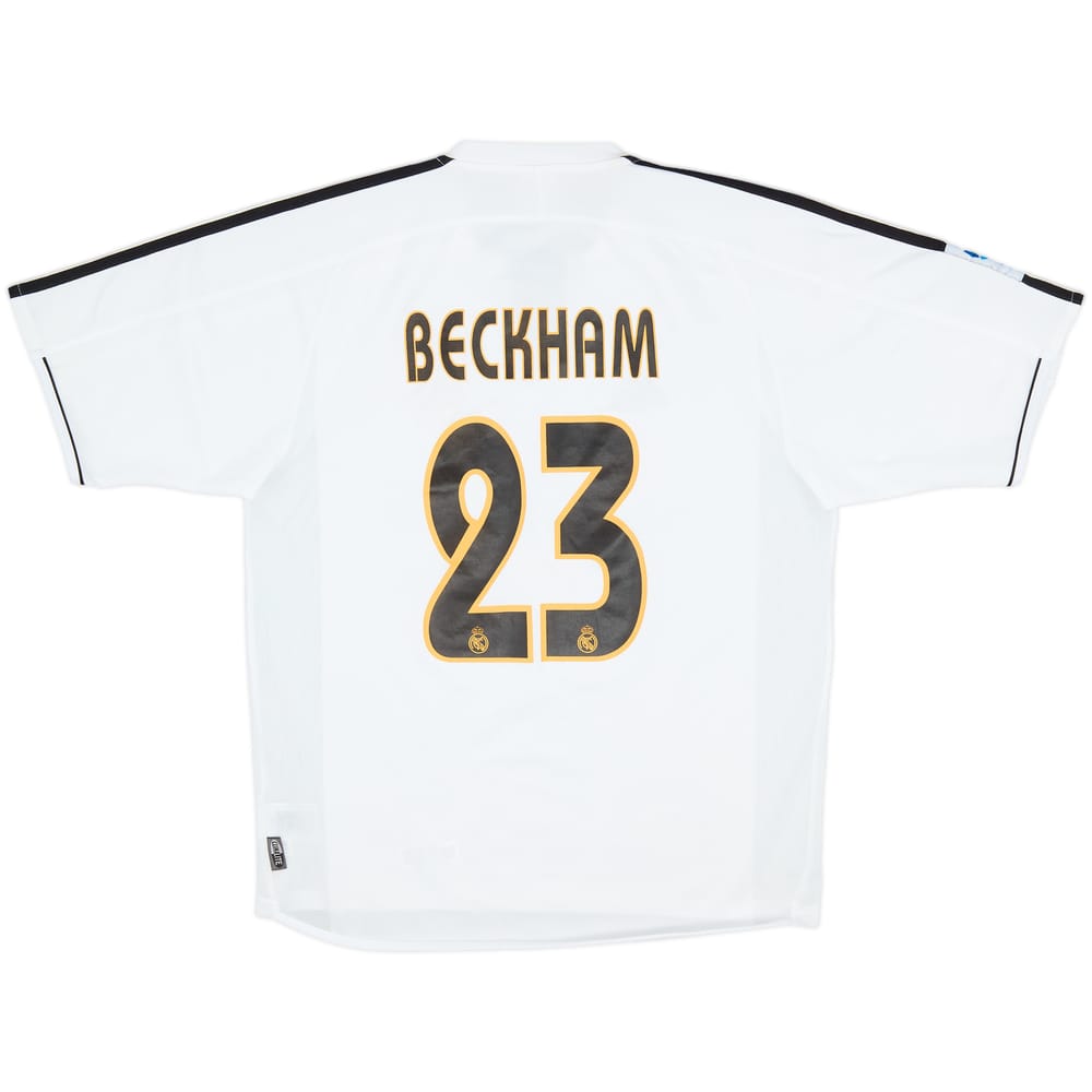 2003-04 Real Madrid Home Shirt Beckham #23 - 9/10 - (M)