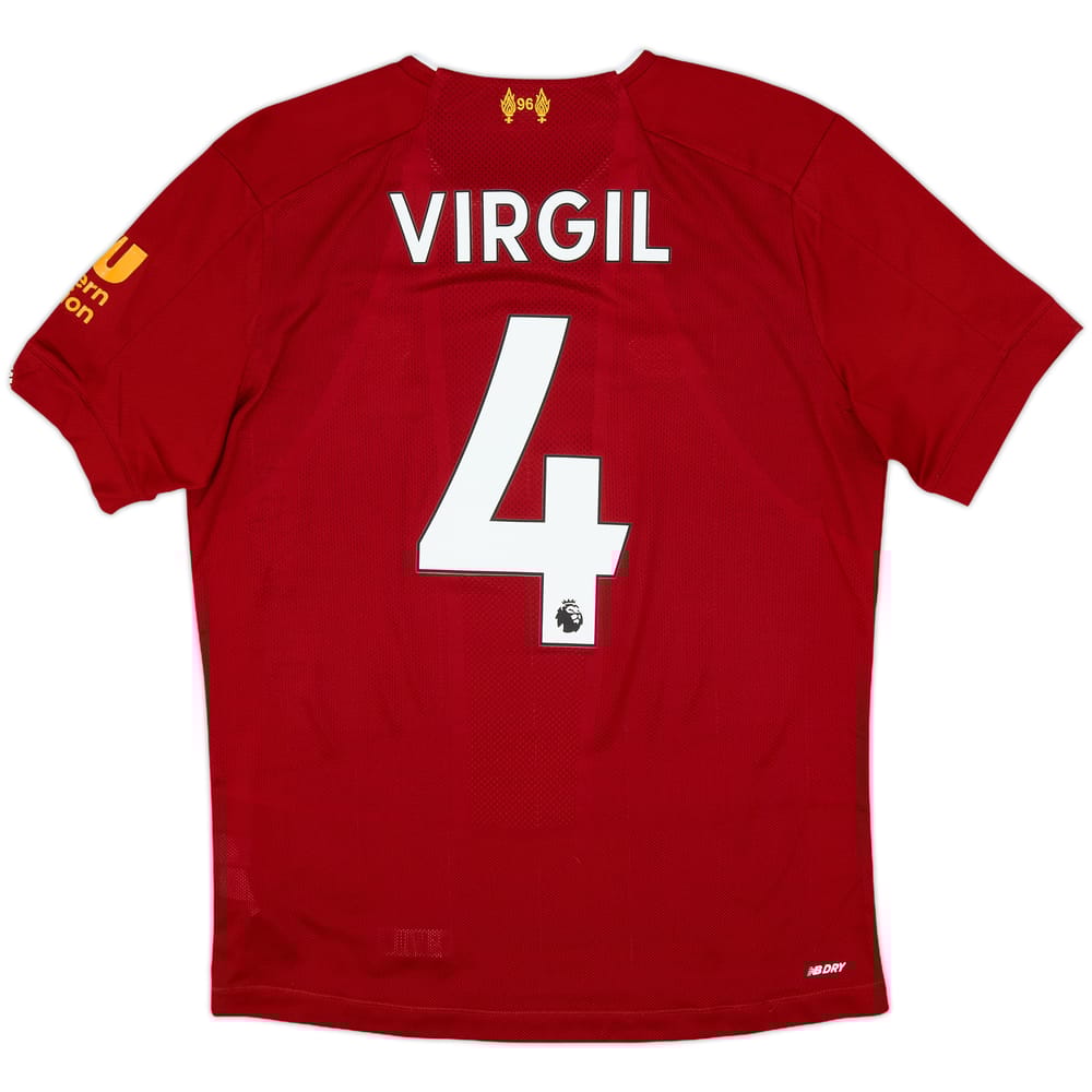 2019-20 Liverpool Home Shirt Virgil #4 - 7/10 - (S)