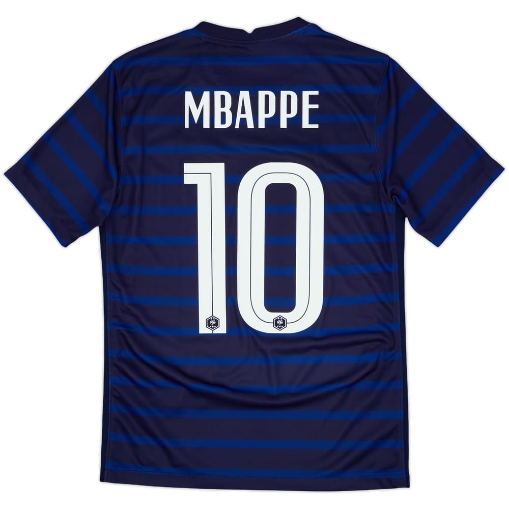 2020-21 France Home Shirt Mbappe #10 - 7/10 - (S)