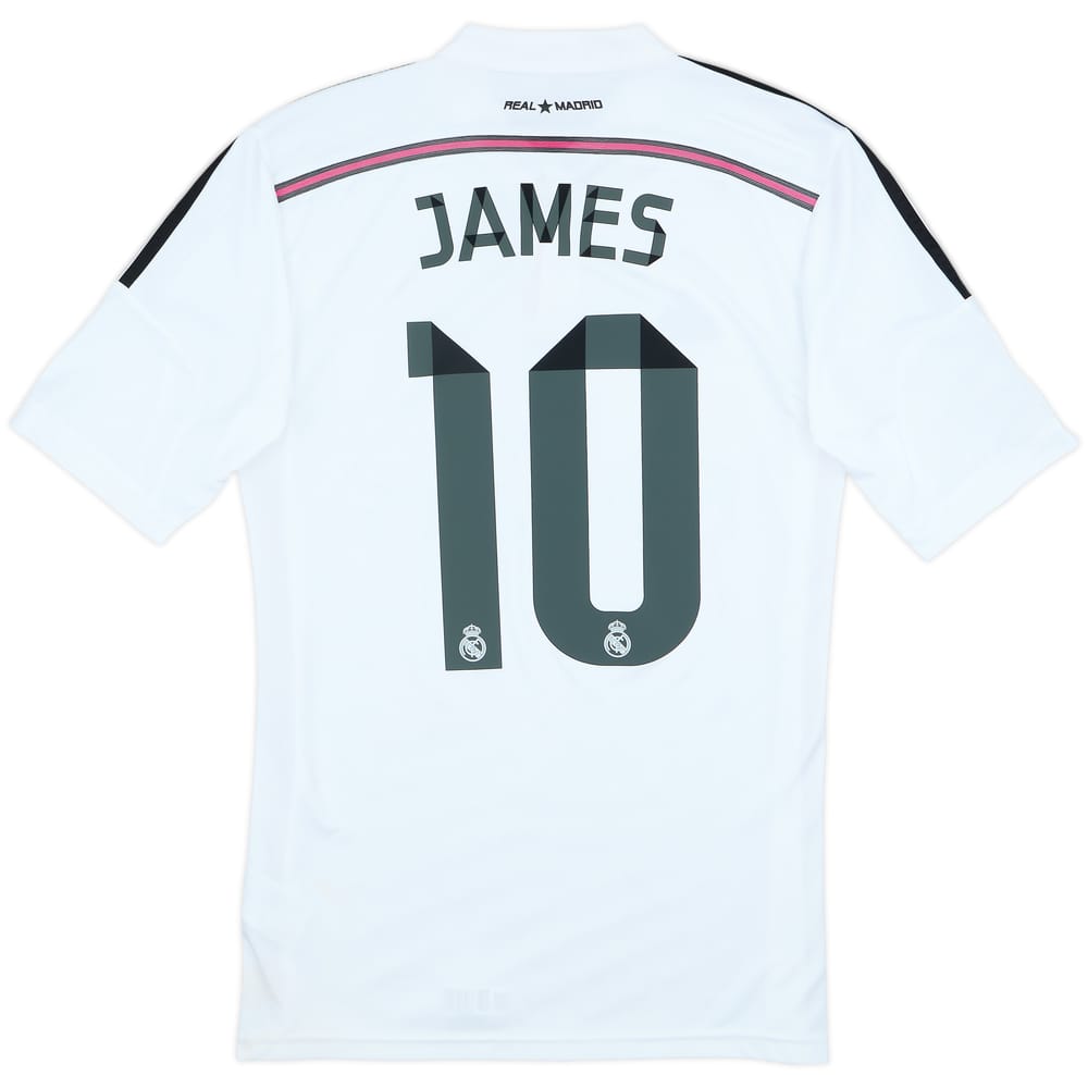 2014-15 Real Madrid Home Shirt James #10 - 7/10 - (S)