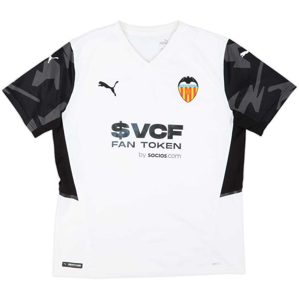 2020-21 Valencia Home Shirt - 6/10 - (L)