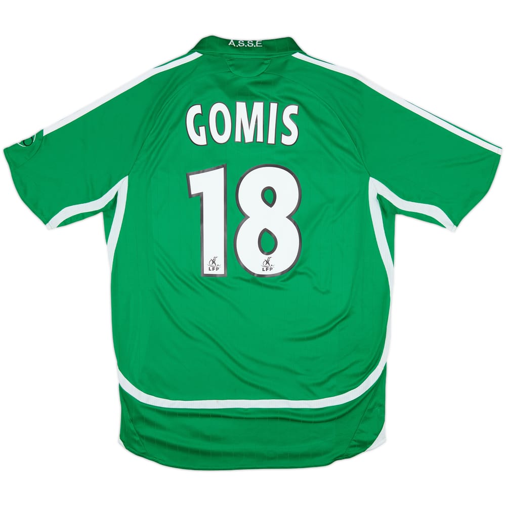 2006-07 Saint Etienne Home Shirt Gomis #18 - 8/10 - (M)