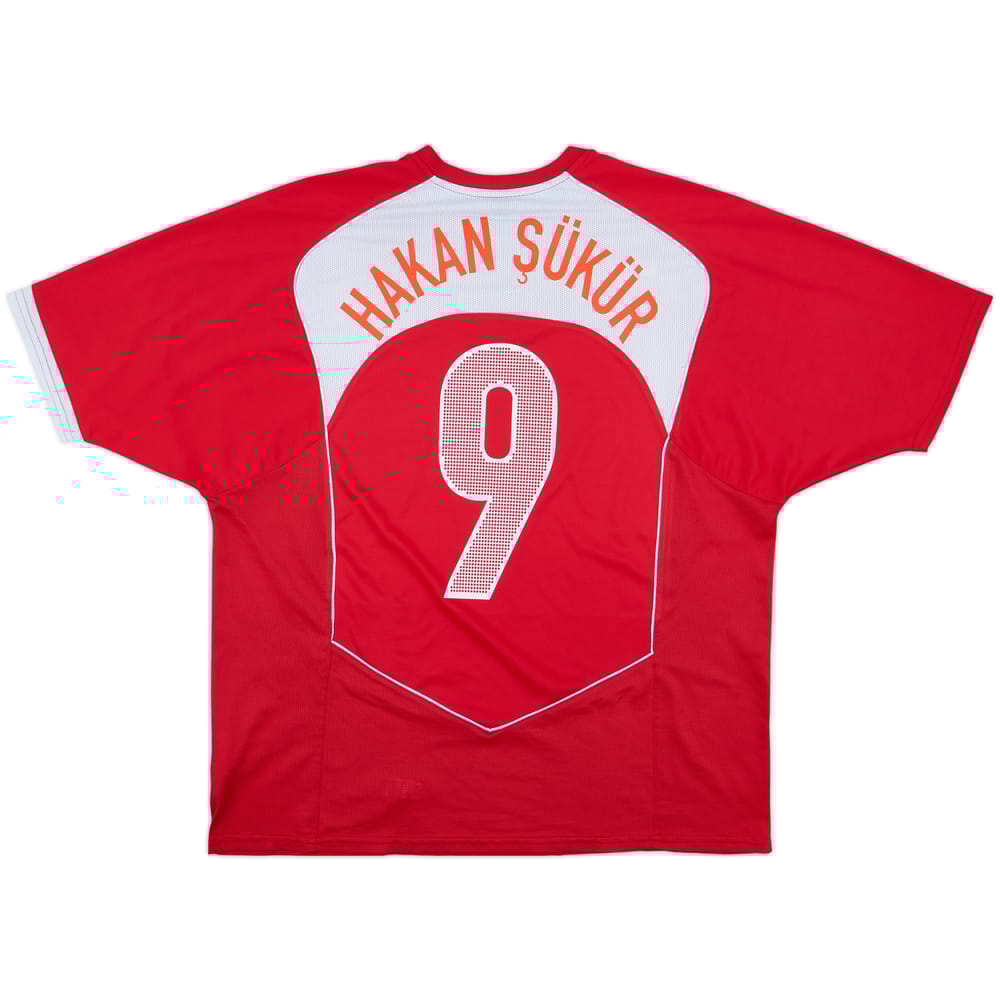 2004-06 Turkey Basic Home Shirt Hakan Sukur #9 - 4/10 - (XXL)