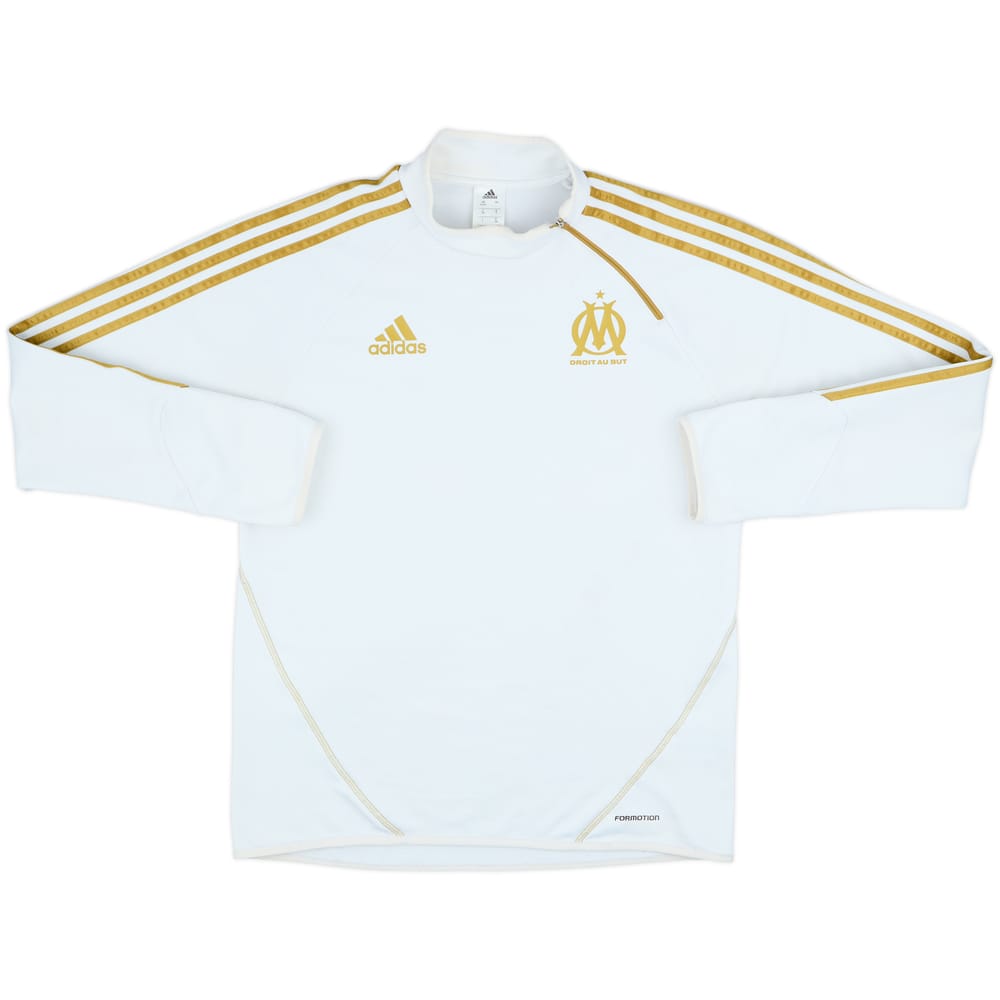 2013-13 Olympique Marseille adidas 1/4 Zip Drill Top - 6/10 - (L)