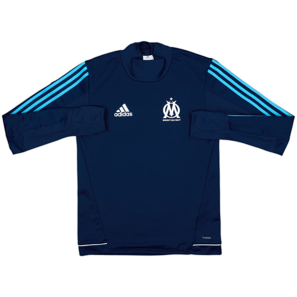 2017-18 Olympique Marseille adidas Sweat Top - 9/10 - (S)