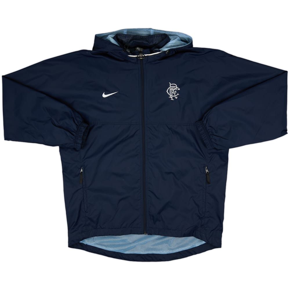 1999-00 Rangers Nike Hooded Rain Jacket - 9/10 - (M)