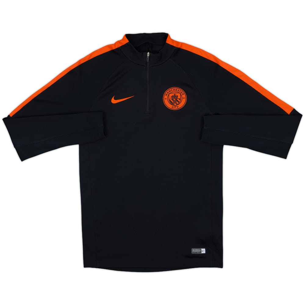 2016-17 Manchester City Nike 1/4 Zip Drill Top - 6/10 - (S)