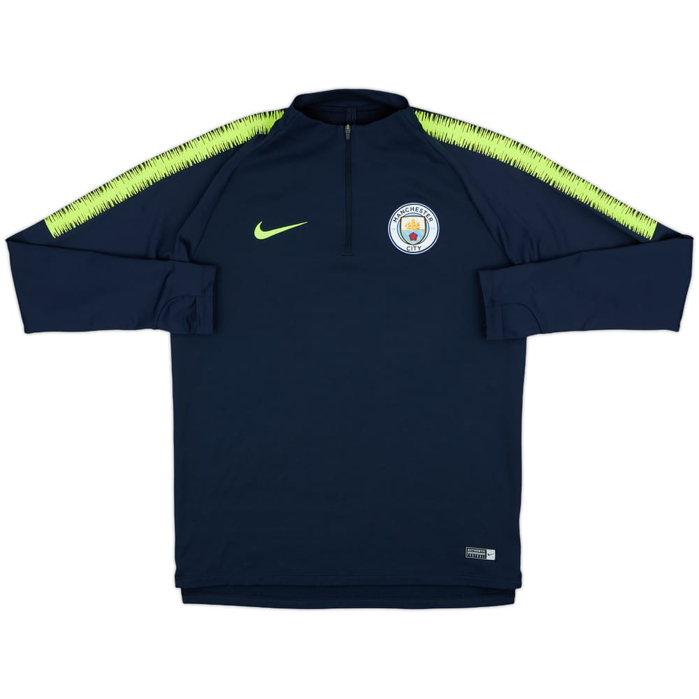 2018-19 Manchester City Nike 1/4 Zip Training Top - 8/10 - (M)