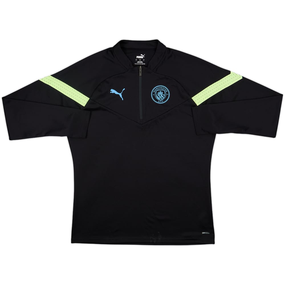 2022-23 Manchester City Puma 1/4 Zip Drill Top - 6/10 - (L)