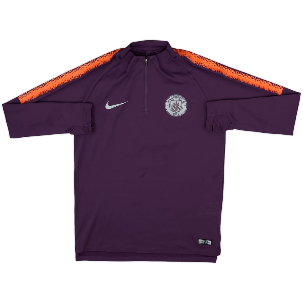 2018-19 Manchester City Nike 1/4 Zip Training Top - 7/10 - (M)