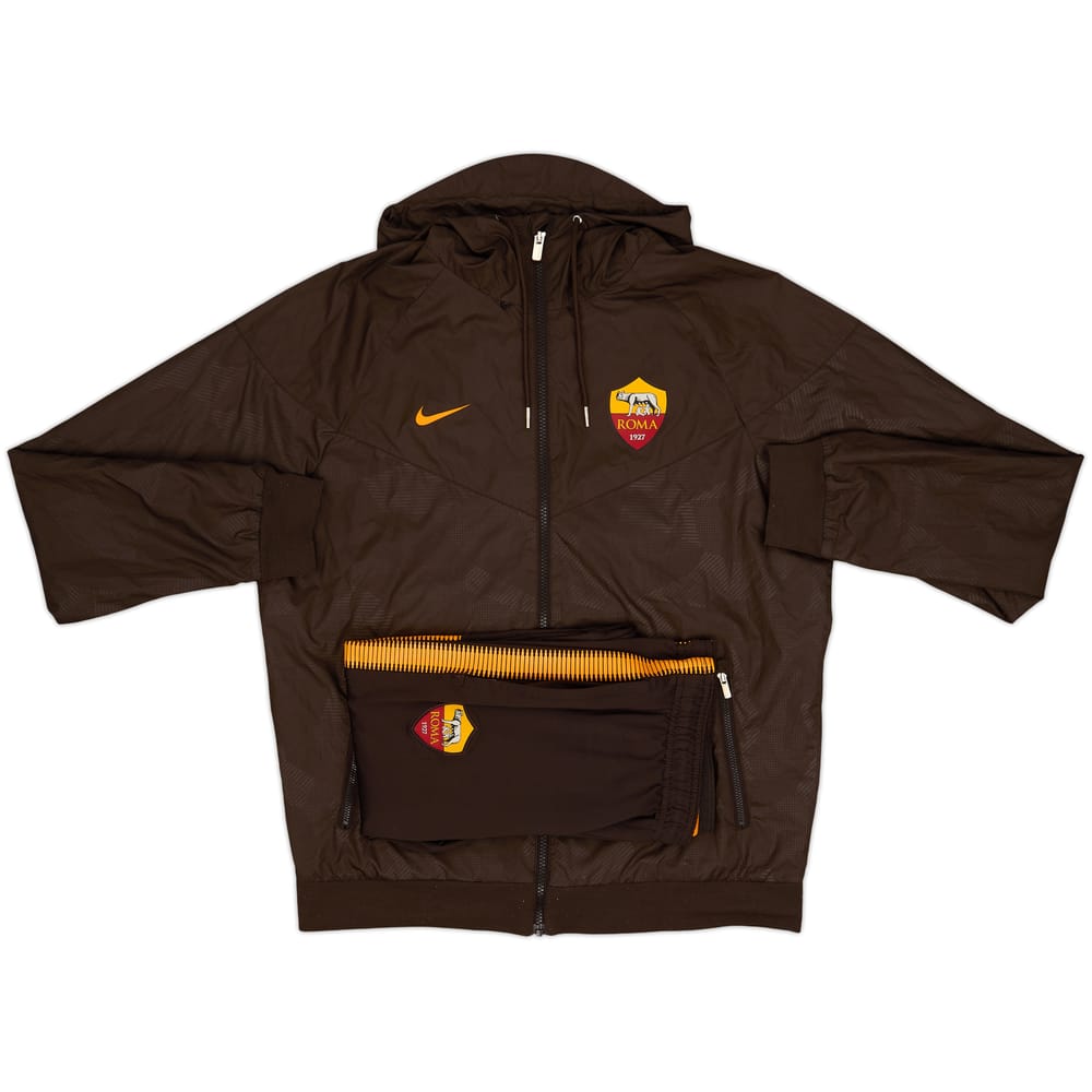 2017-18 Roma Nike Hooded Tracksuit - 6/10 - (M)