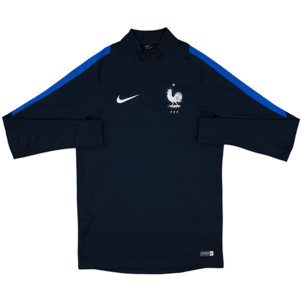 2017-18 France Nike 1/4 Zip Drill Top - 7/10 - (S)