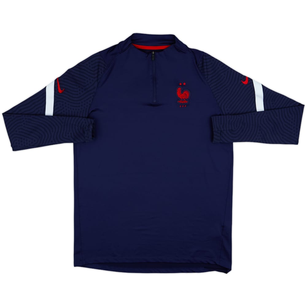 2020-21 France Nike 1/4 Zip Drill Top - 7/10 - (L)